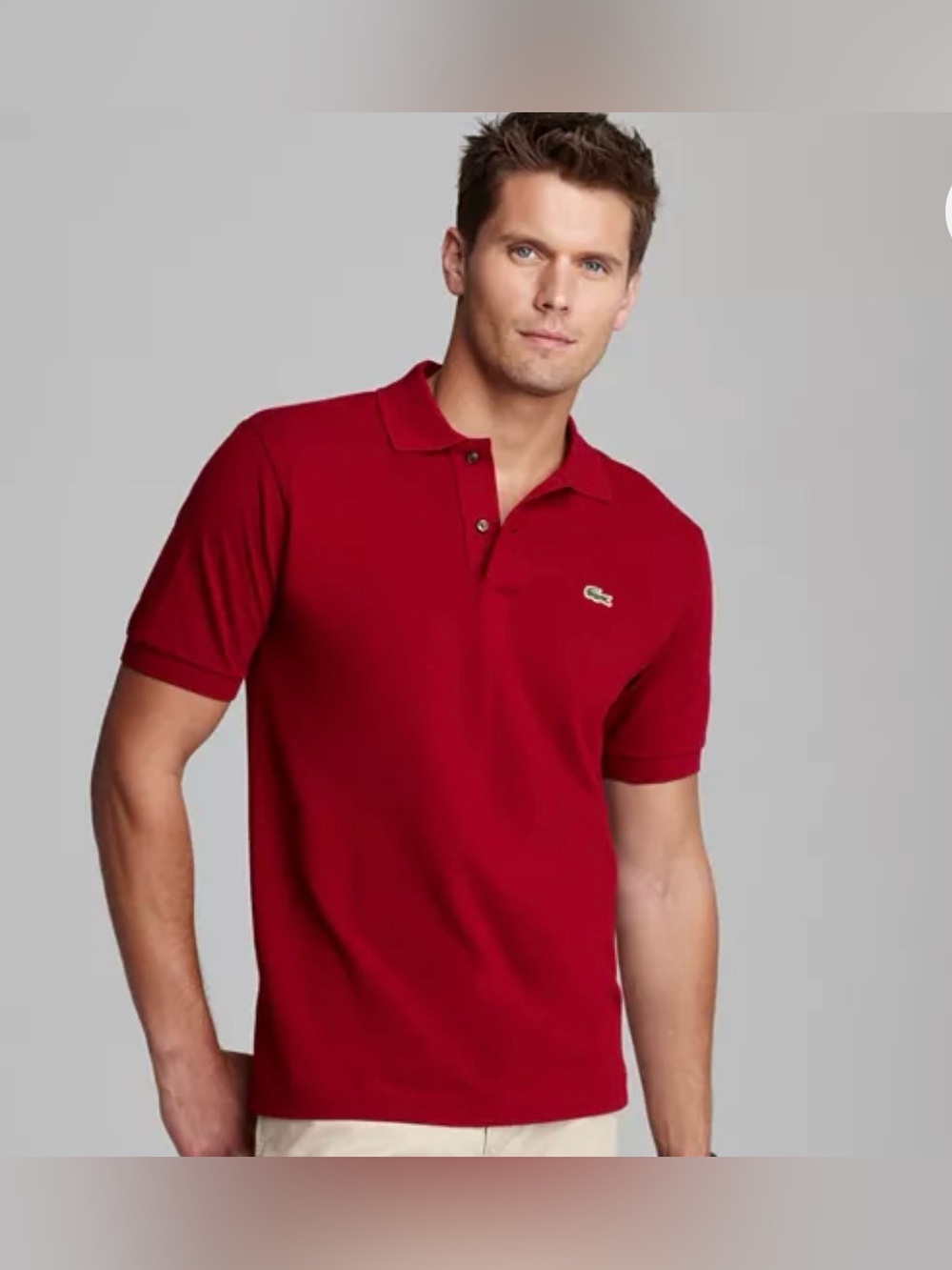 Lacoste Men’s Classic Red Polo Shirt
